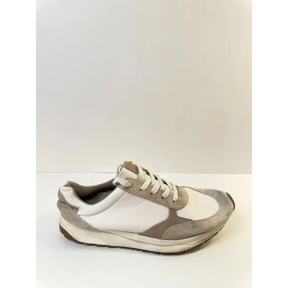 Naturalizer Womens Shay Sneaker Beige Multi Leather 8